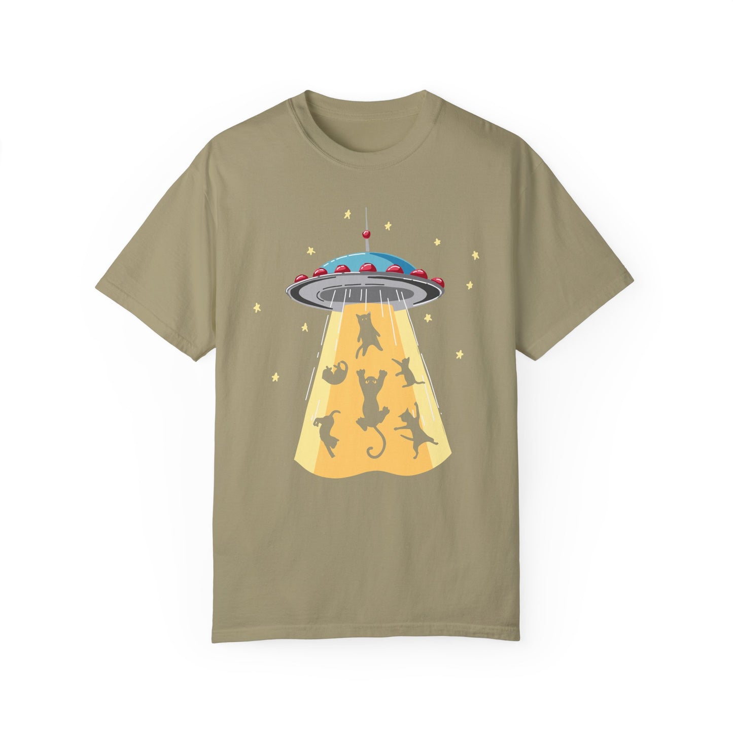 Space Ship Cat Unisex T-shirt