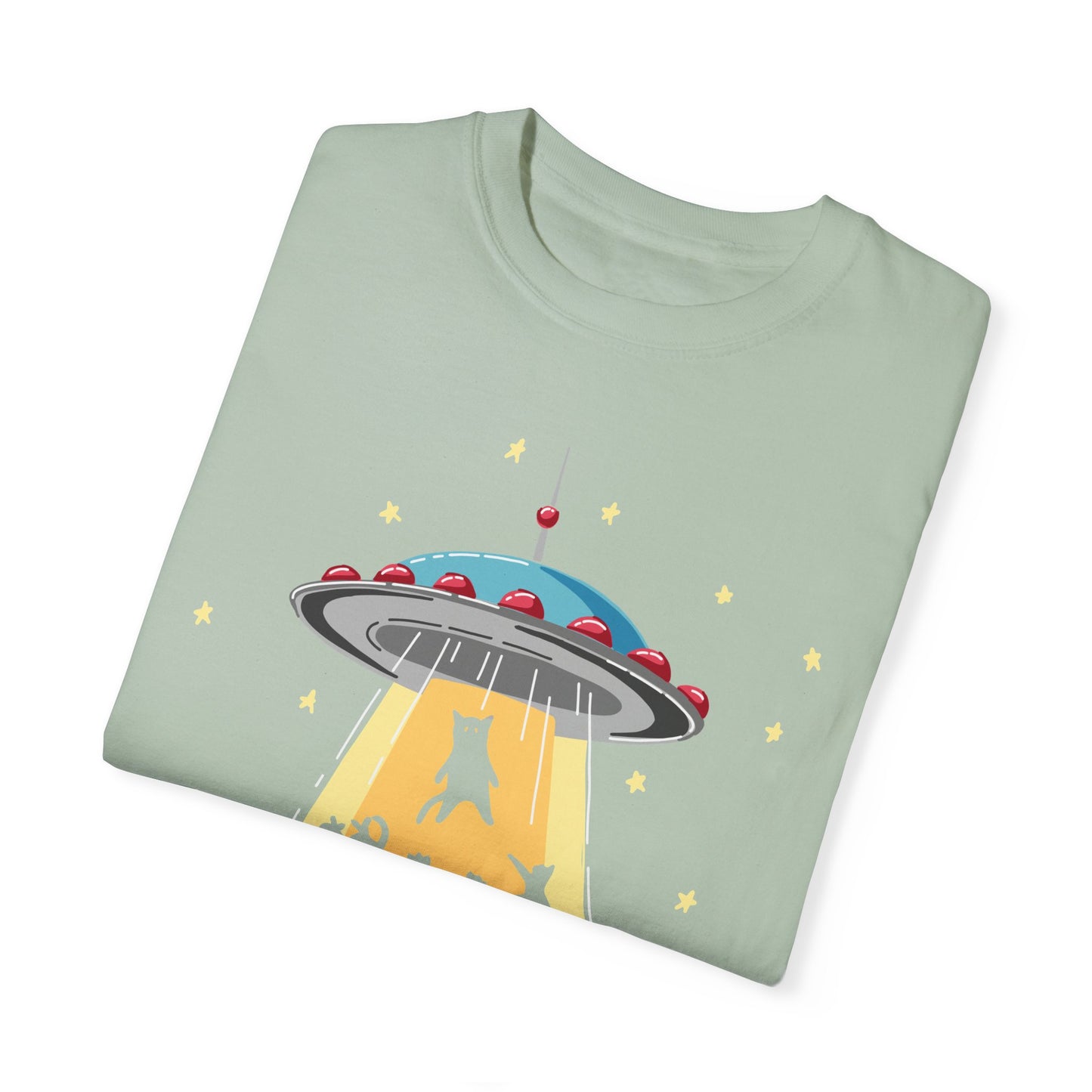 Space Ship Cat Unisex T-shirt