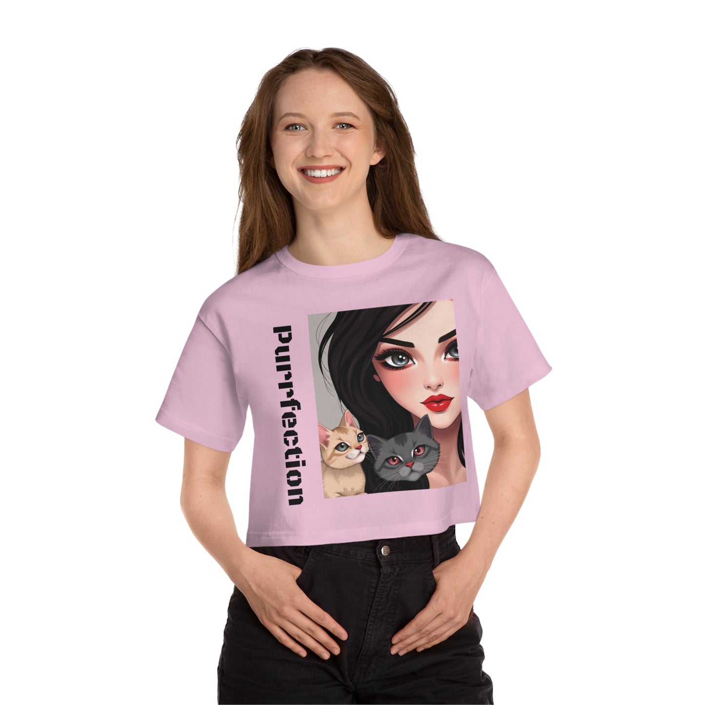 Puurfection Cat Lover - Women's Cropped T-Shirt
