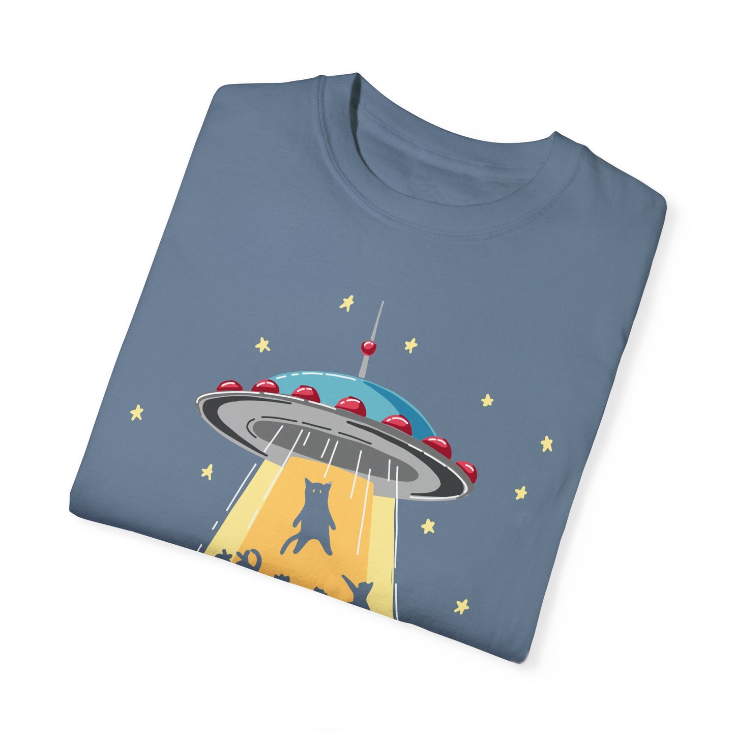 Space Ship Cat Unisex T-shirt