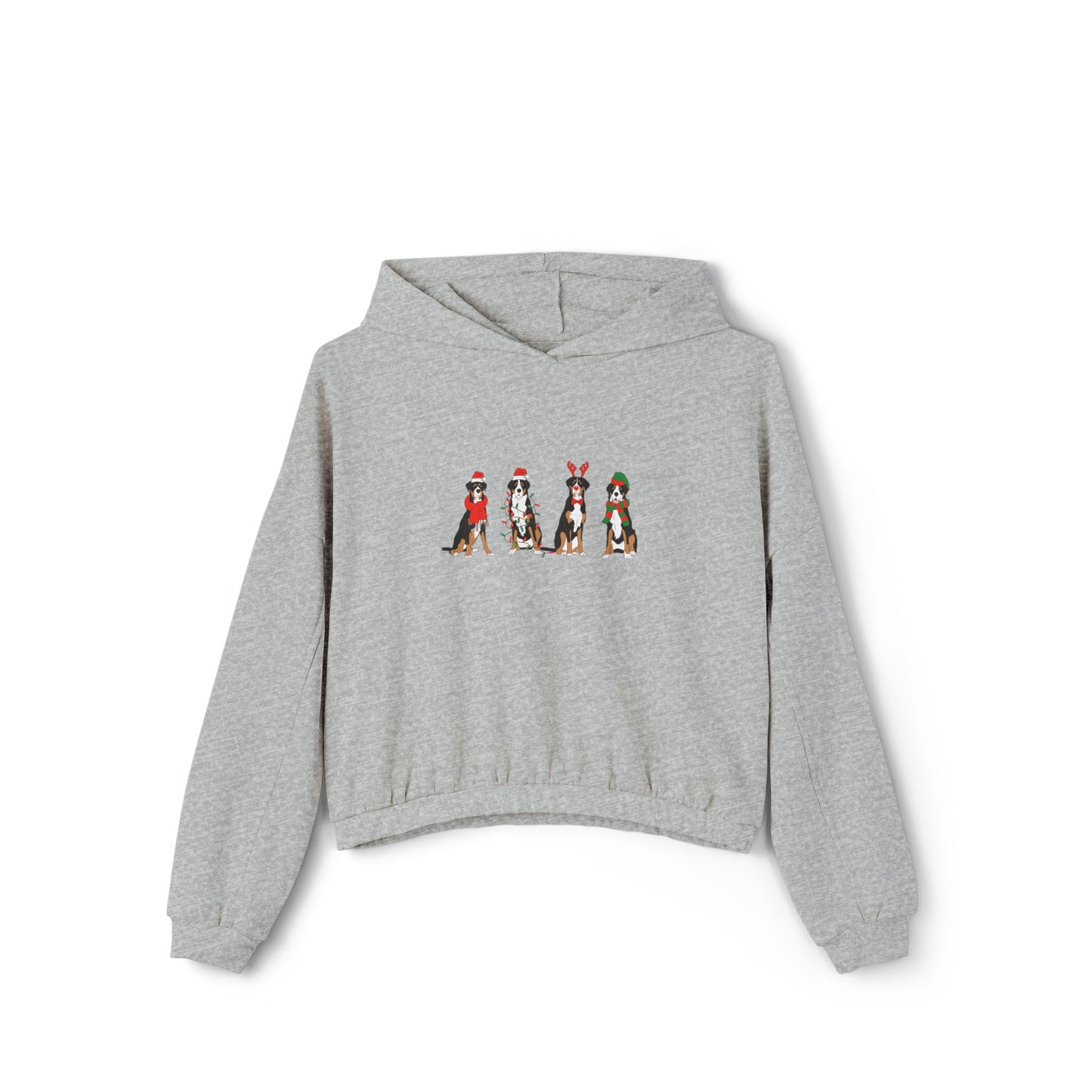 Dog Christmas Crop Hoodie