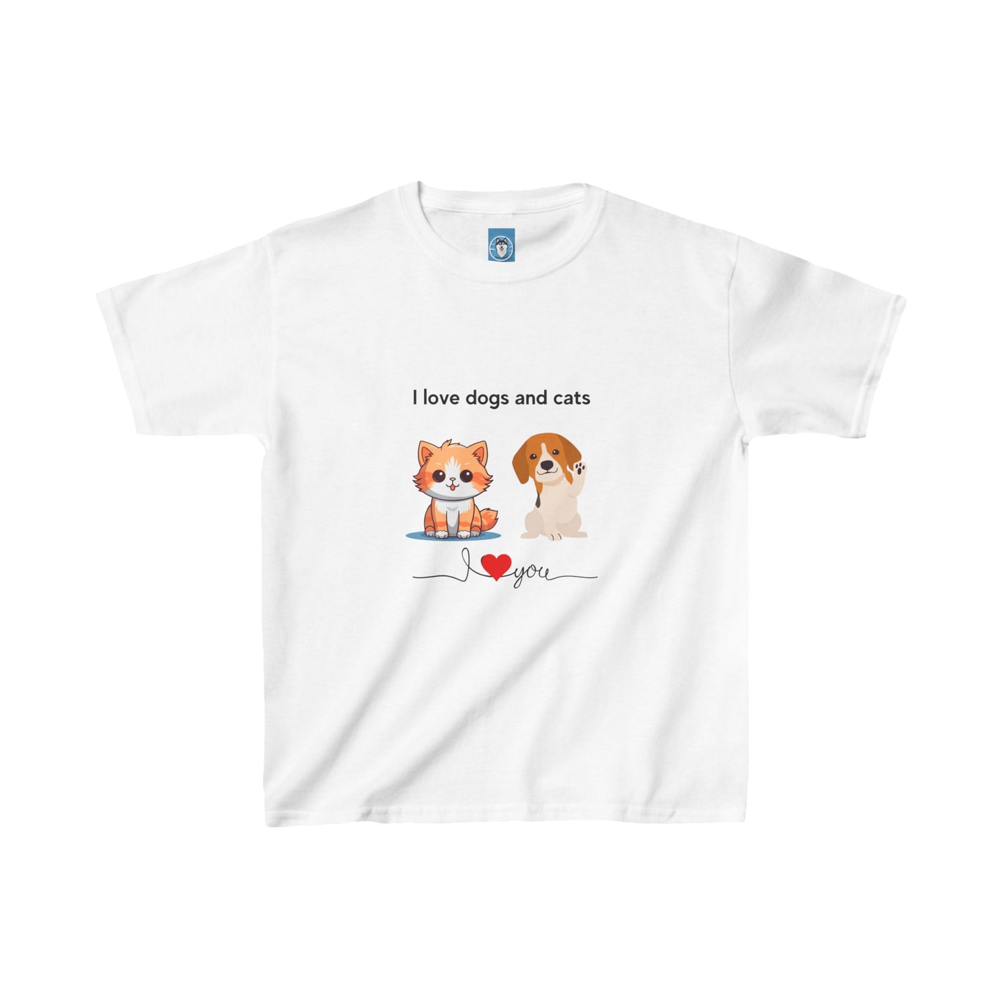 I love Cats and Dogs - Kids Cat Lover T-shirt