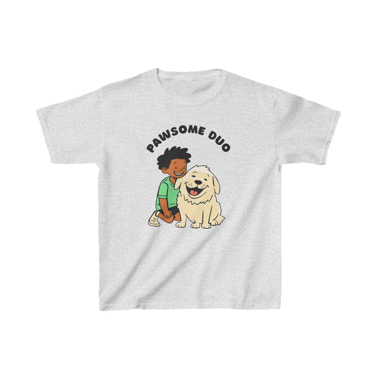 Kids T-shirt with Boy and Dog Print