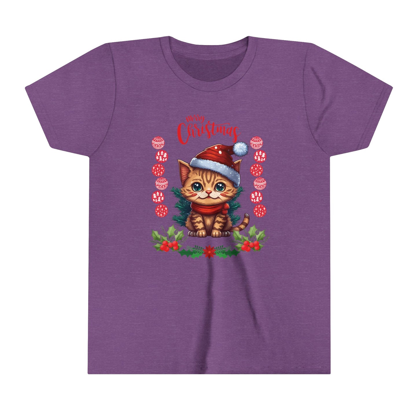 Christmas Cat Lover Kids T-shirt