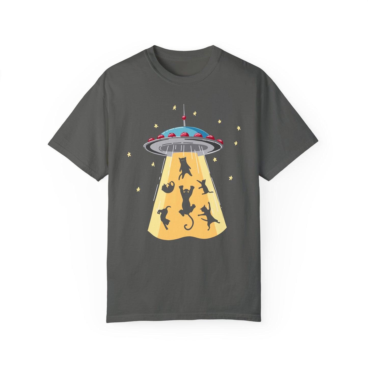 Space Ship Cat Unisex T-shirt