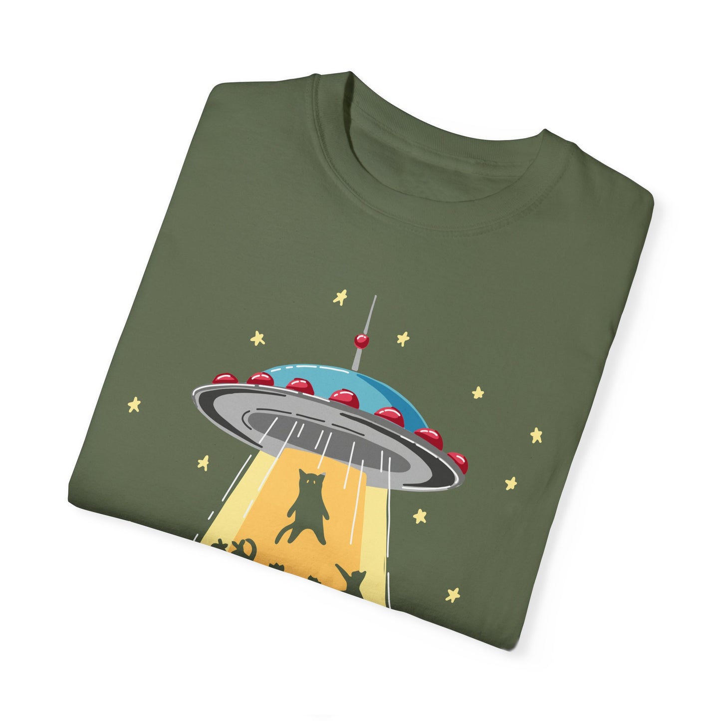 Space Ship Cat Unisex T-shirt