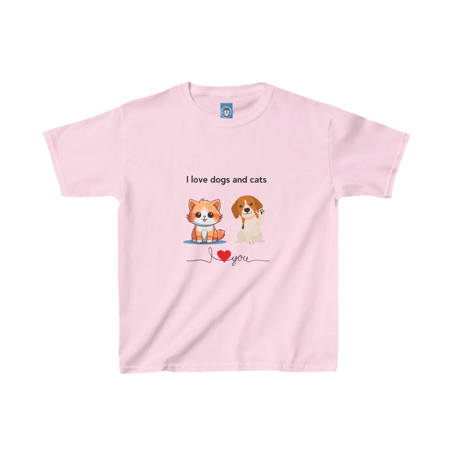 I love Cats and Dogs - Kids Cat Lover T-shirt