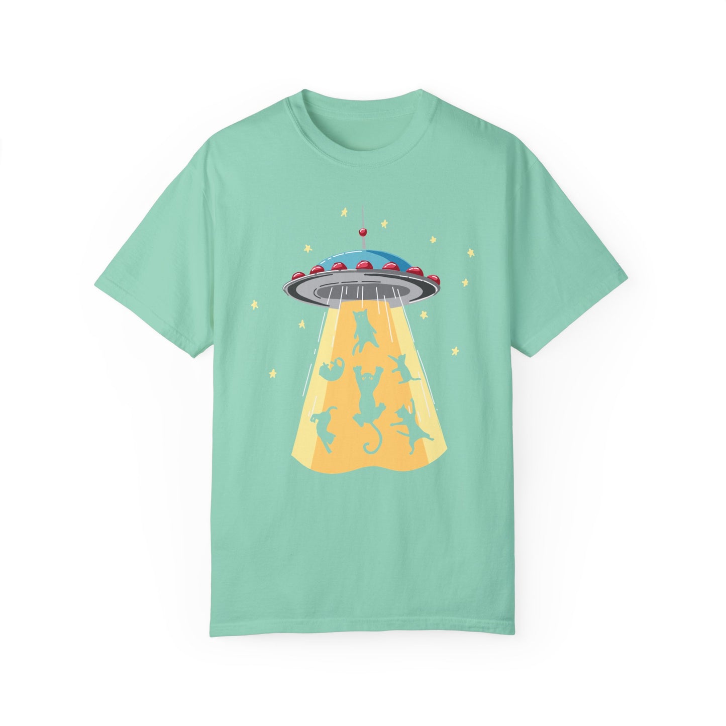 Space Ship Cat Unisex T-shirt