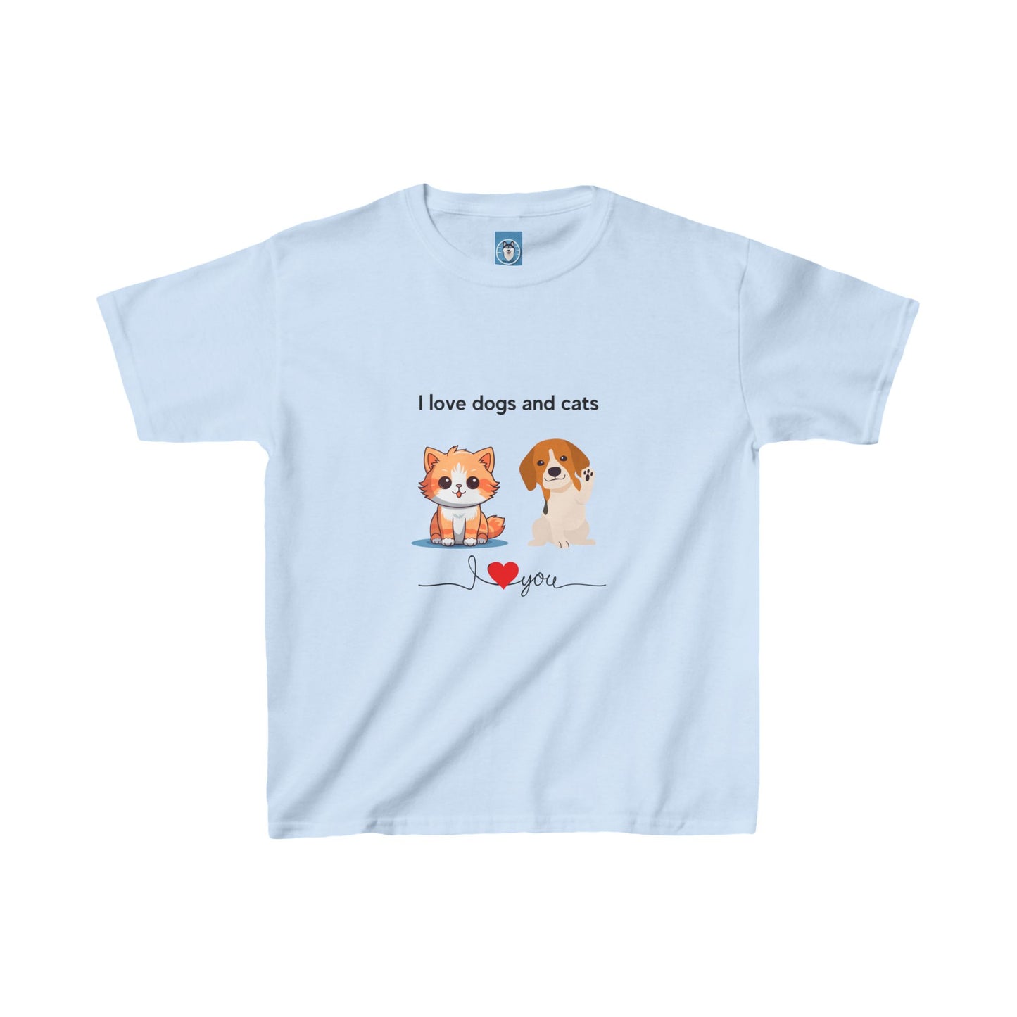 I love Cats and Dogs - Kids Cat Lover T-shirt