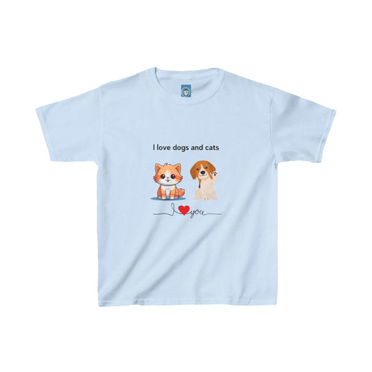 I love Cats and Dogs - Kids Cat Lover T-shirt