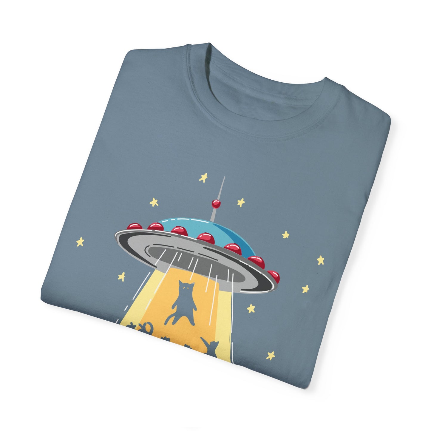 Space Ship Cat Unisex T-shirt