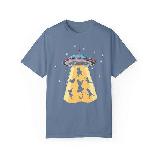 Space Ship Cat Unisex T-shirt