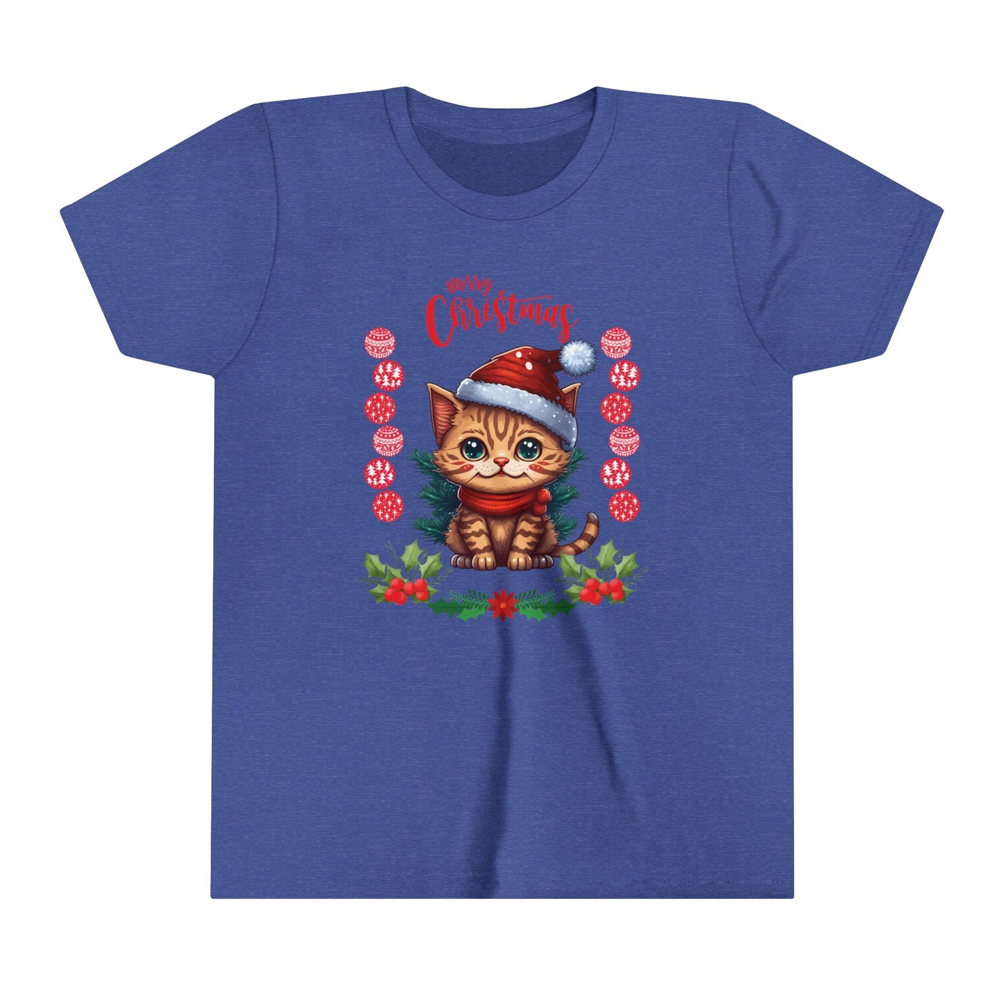 Christmas Cat Lover Kids T-shirt