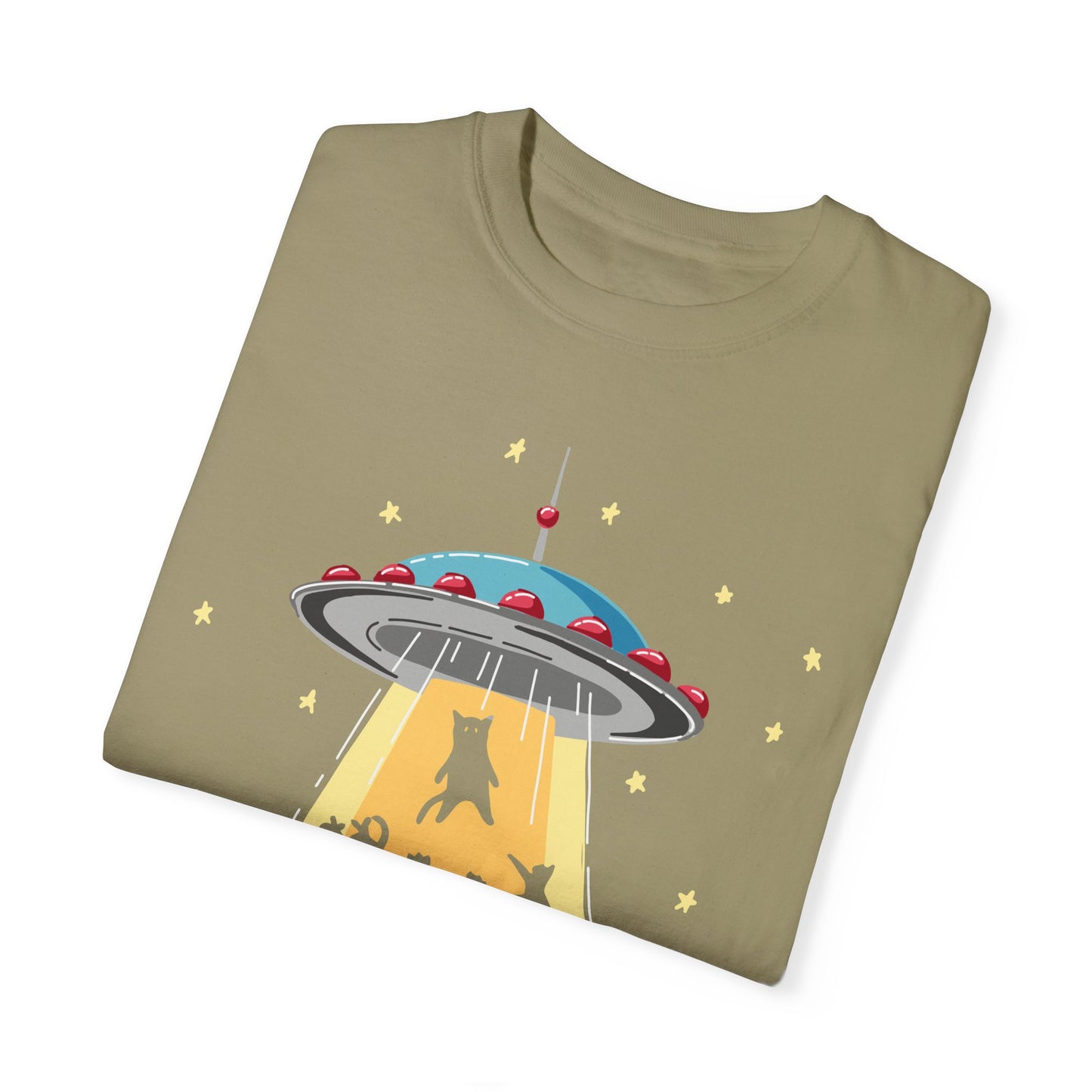 Space Ship Cat Unisex T-shirt