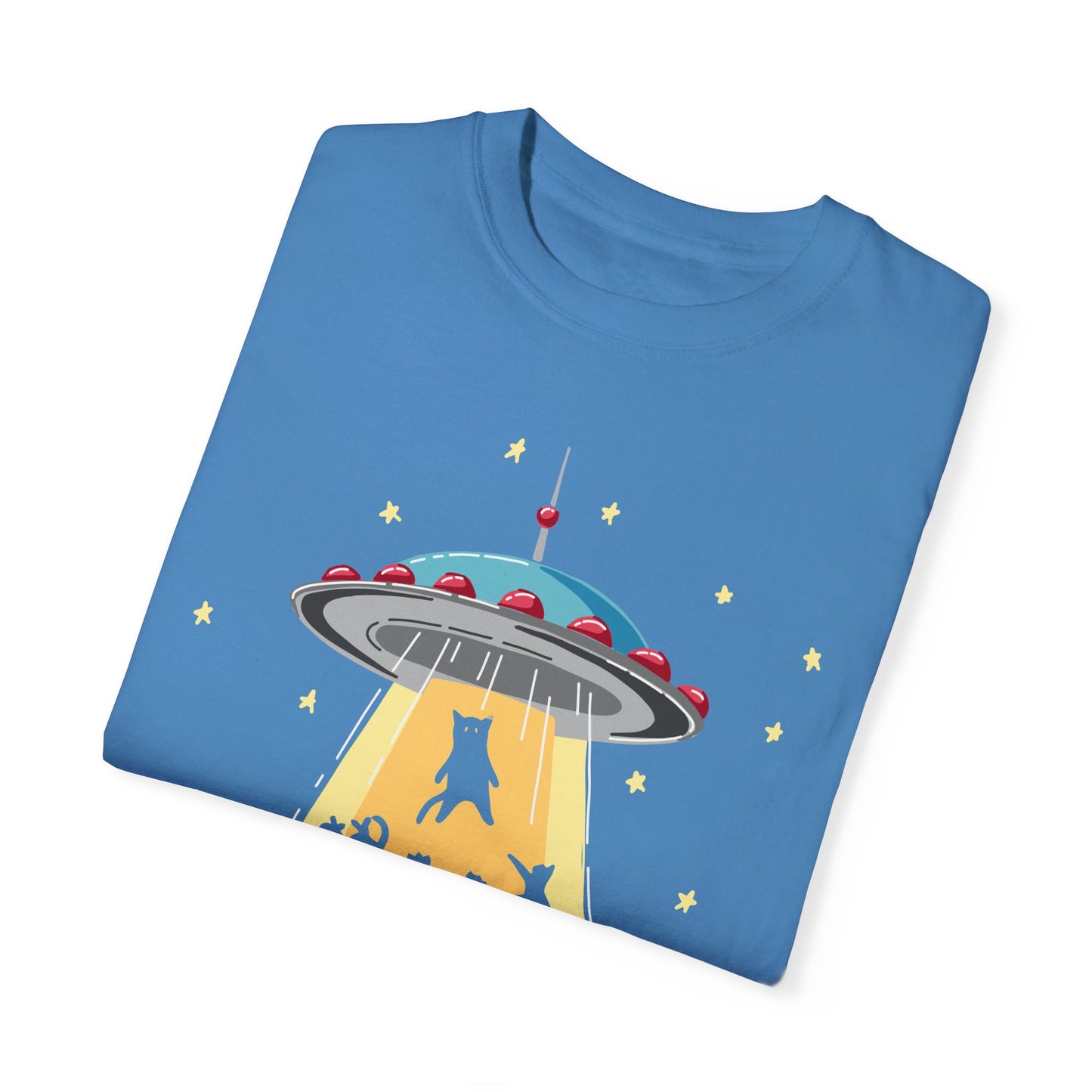 Space Ship Cat Unisex T-shirt