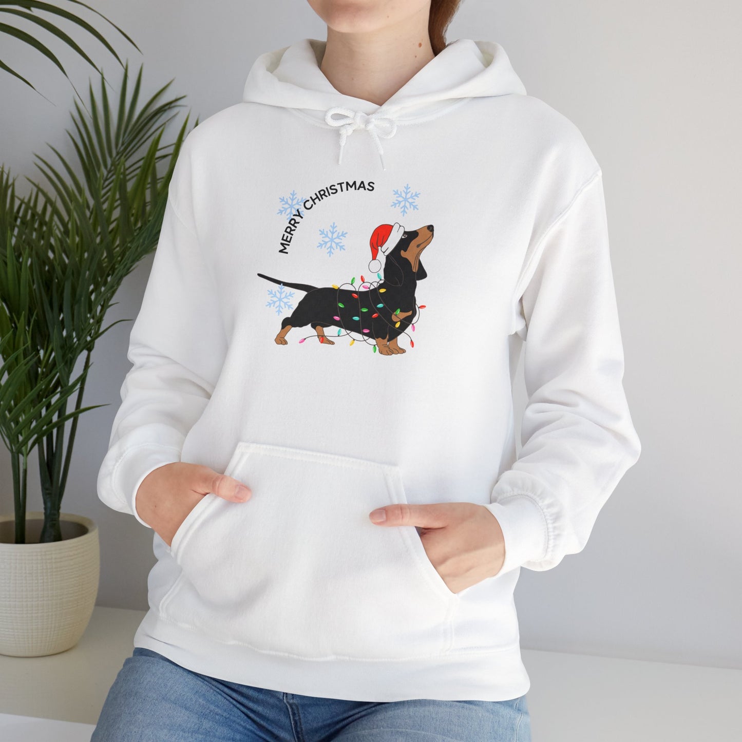 Merry Christmas Doggie Hooded Sweatshirt