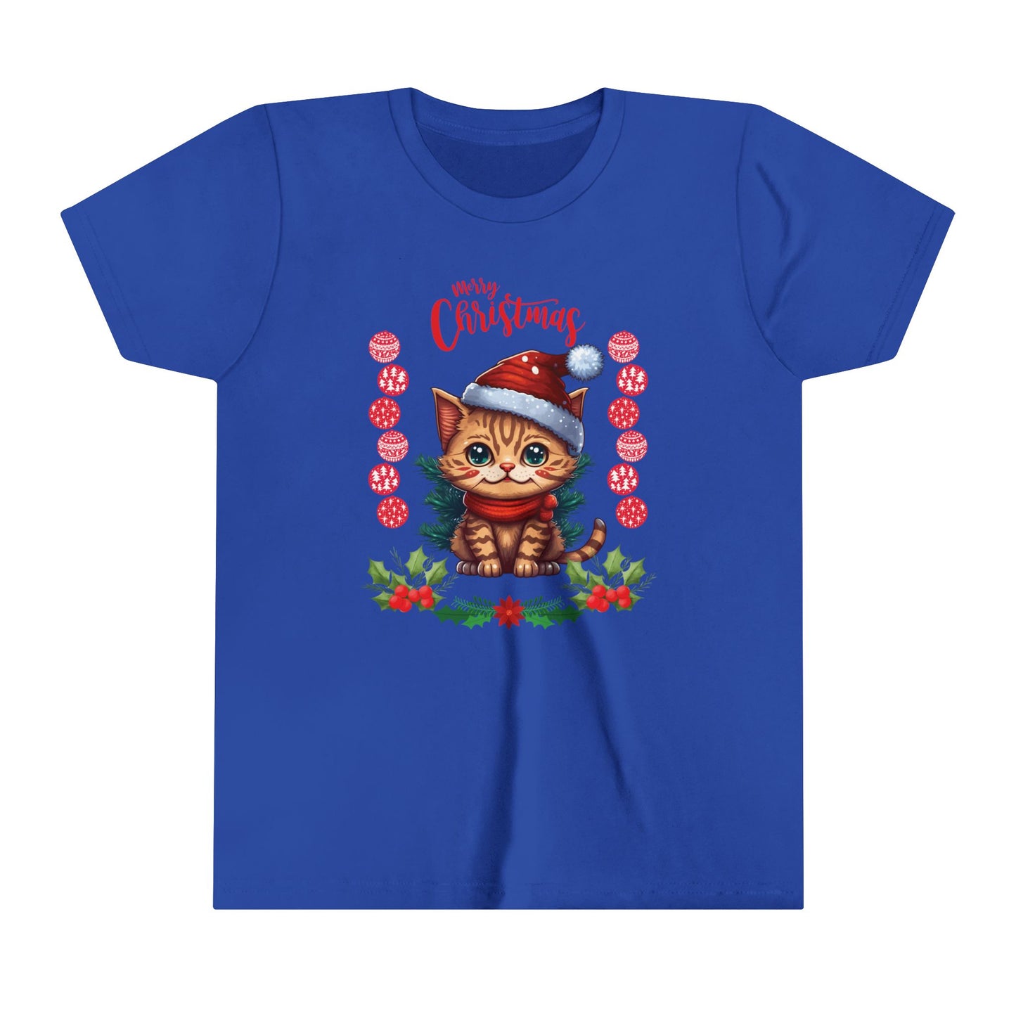 Christmas Cat Lover Kids T-shirt