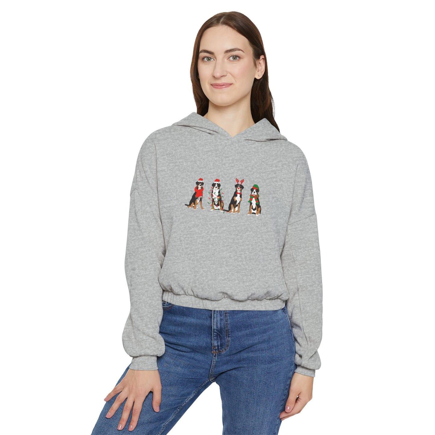 Dog Christmas Crop Hoodie