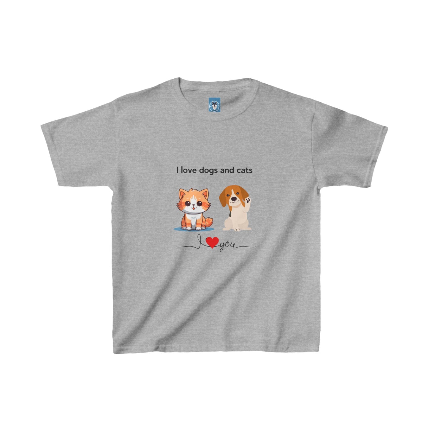 I love Cats and Dogs - Kids Cat Lover T-shirt