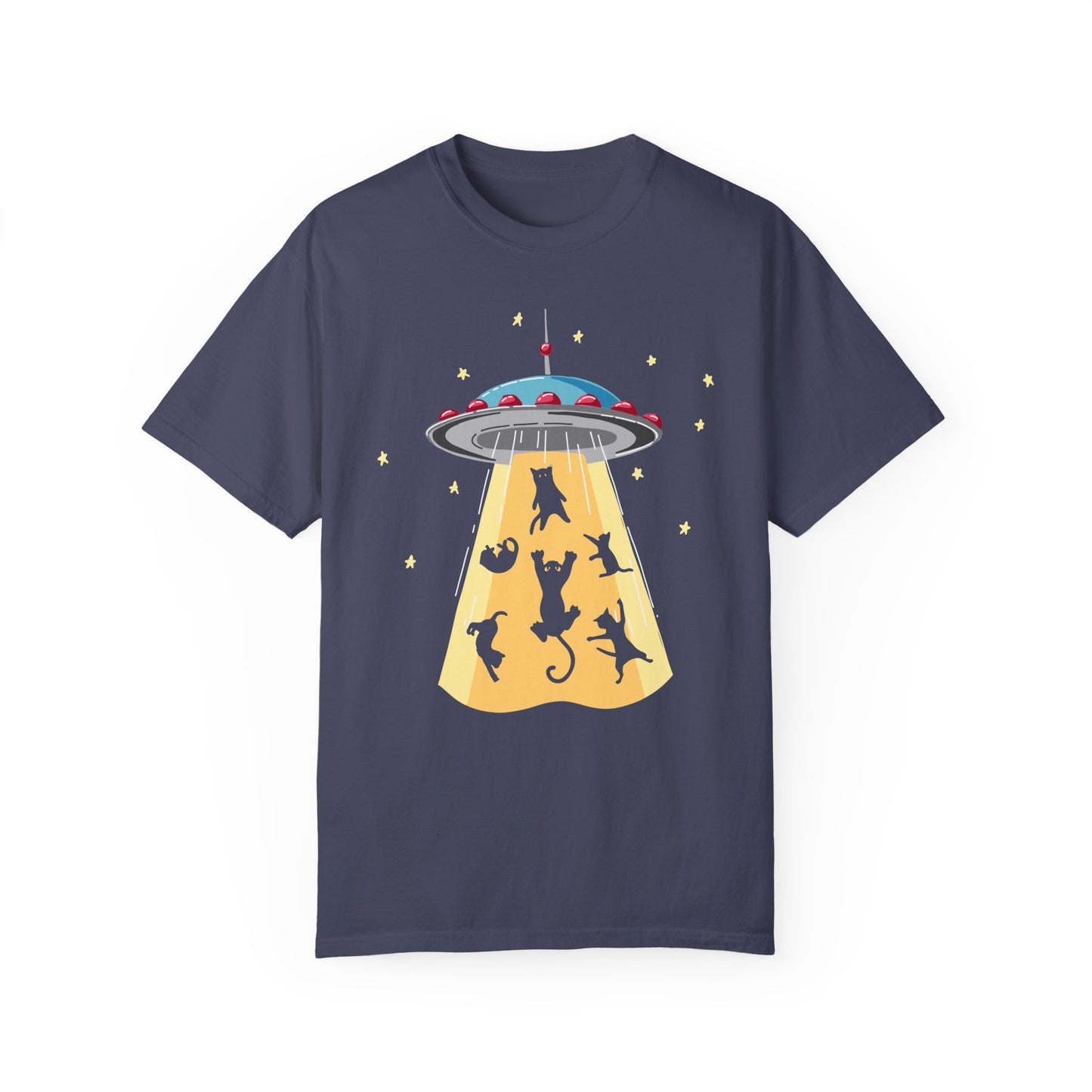 Space Ship Cat Unisex T-shirt